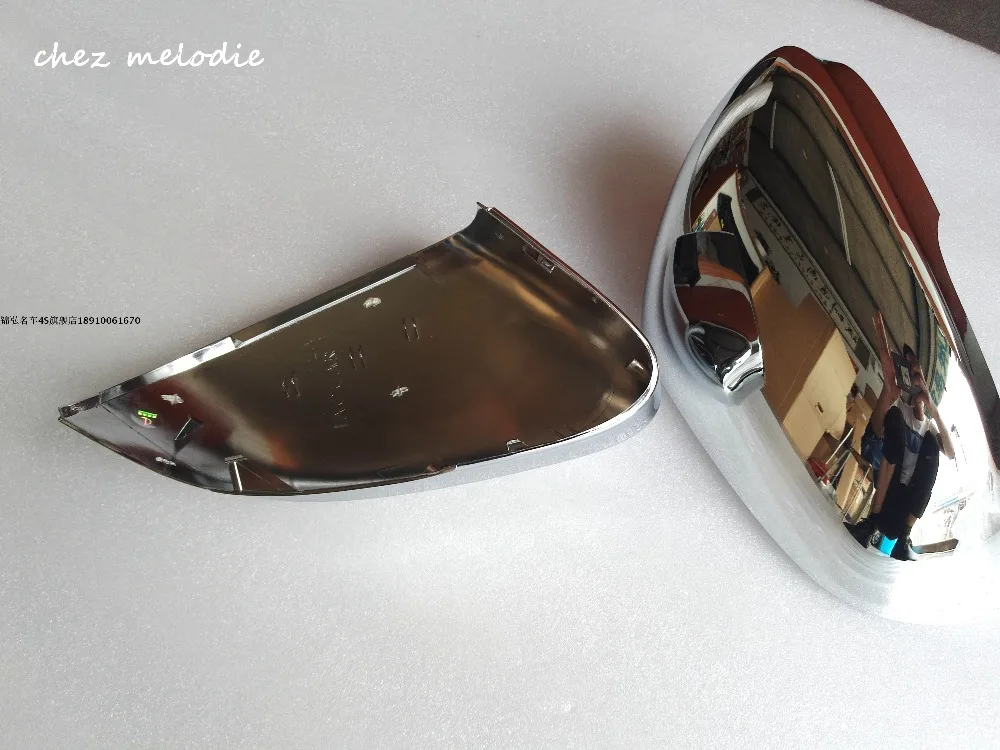 

High mirror Chromed ABS Car outside exterior rearview mirror caps covers For JAGUAR XF/XJ XJL/XE 2009-2017, replacing type