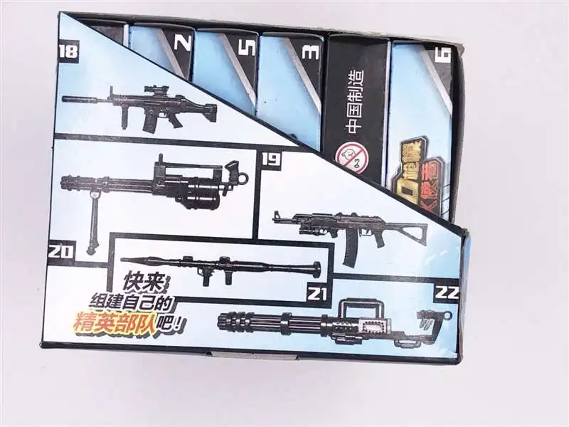 24 шт./компл. 1:6 имитация собрать Игрушечная модель пистолета автоматы Пластик пистолет игрушки для детей