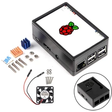 Чехол Raspberry Pi 3 с охлаждающим вентилятором и радиатором для Raspberry Pi 3B 3B+ 2B 2B+ совместим с дисплеем Raspberry Pi 3,5 дюйма