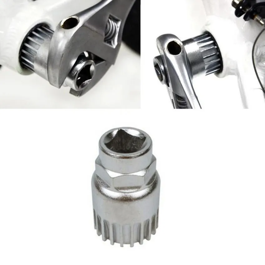 

Bicycle Bottom Bracket MTB Bike Crank Extractor Remover Bottom Bracket Repair Tool 20 Teeth Fit Teeth Diagnostic Accessories