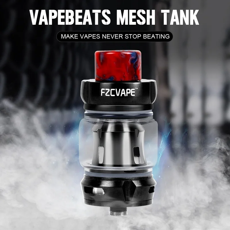 

FZCVAPE Vapebeats Vape Tank Subohm 6.5ml For Vape Kit Freemax Fireluke Mesh Coil Replacement Cigarette Atomizer Mod