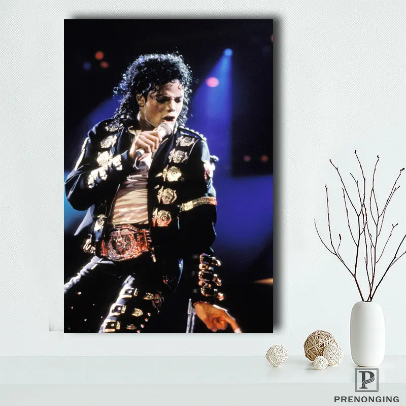 На Заказ Холст Плакат Майкл Джексон(38) Печатный постер ткань настенное искусство картины для декора гостиной#18-12-05-S-01-40 - Цвет: Canvas Poster