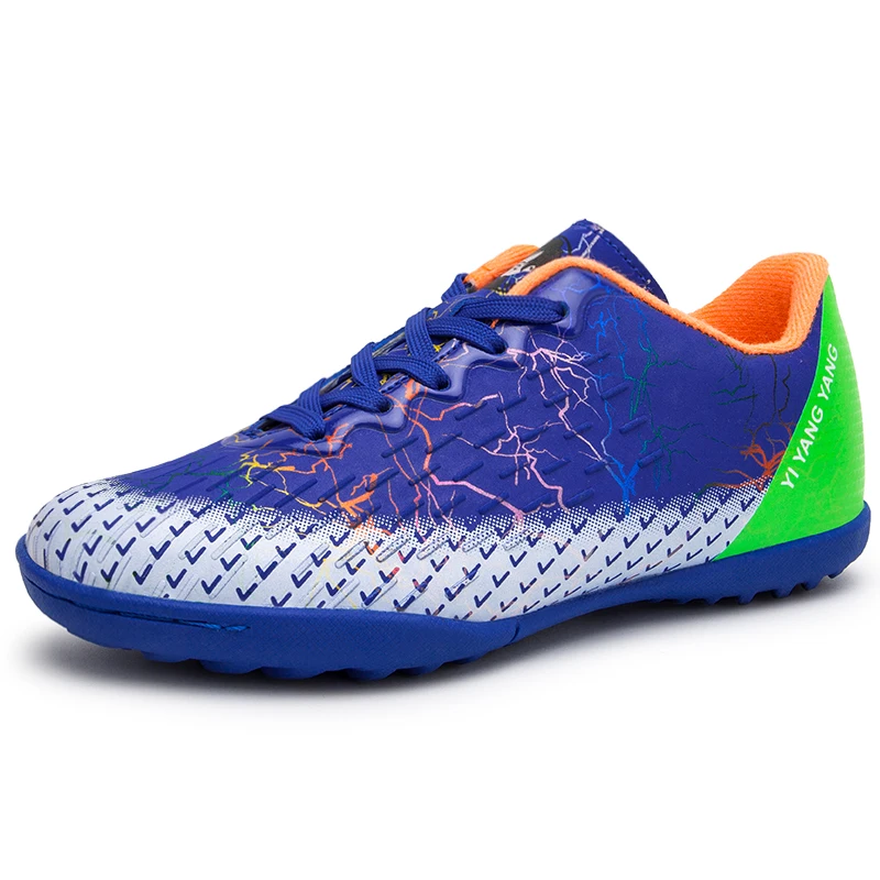 

Futbol Superfly Football Boots Kids Boys Cheap Indoor Soccer Shoes Sneakers Foot Trainer Blue Red Kids' Sneakers