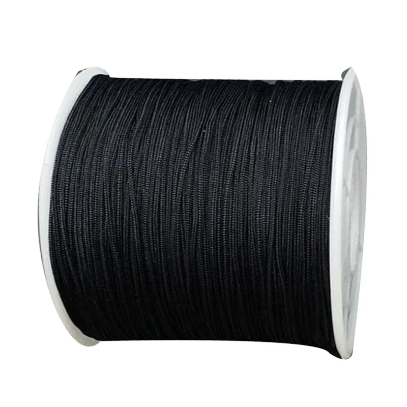 0 4 мм Черная Плетеная нейлоновая оплетка + 400 м/рулоны DIY Ювелирные изделия