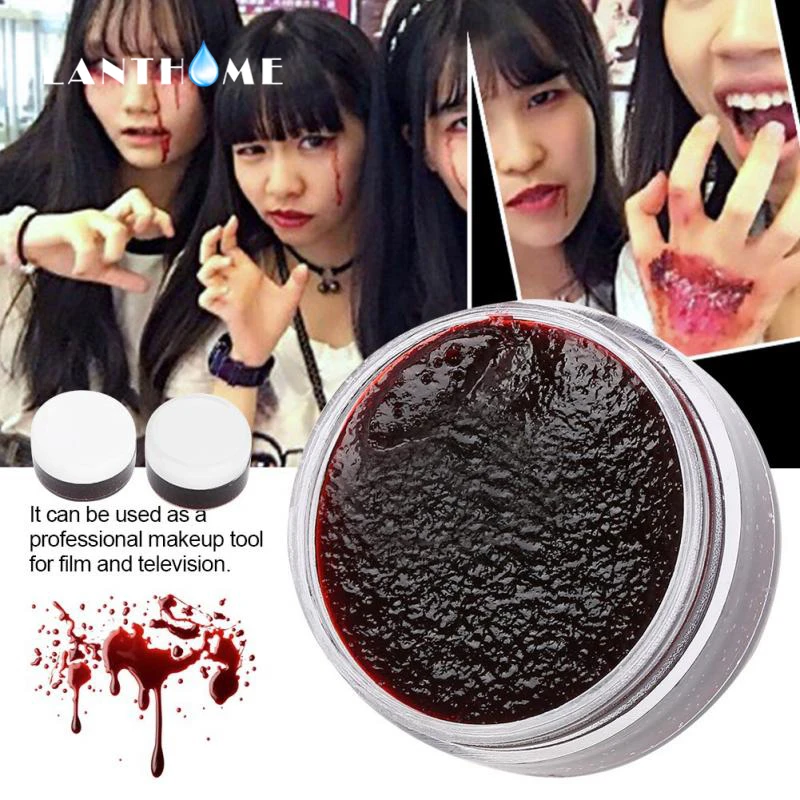 

Halloween Wounds Scars Bruises Fake Blood Makeup Body Face Paint Ultra-realistic Fake Blood Simulation Of Human Vampire Cosplay