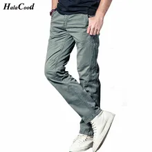 HALACOOD осень зима новые модные повседневные брюки мужские хлопковые облегающие брюки-чиносы модные брюки мужские брендовая одежда размера плюс