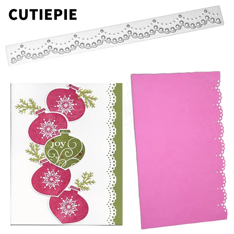 

Wave Shape with Hole Metal Cutting Dies for Scrapbooking DIY Photo Album Embossing Folder Paper Maker Stencils Decorative Crafts