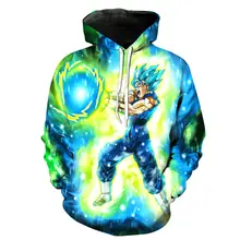 font b Anime b font Hoodies Dragon Ball Z Pocket Hooded Sweatshirts Kid Goku 3D