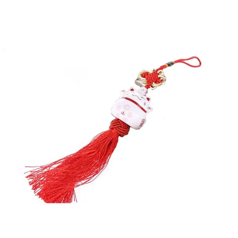 

Car Pendant Cute Lucky Cat Safe Driving Lucky Blessing Car Hanging Ornament Auto Rearview Mirror Decoration Gift Car Interior