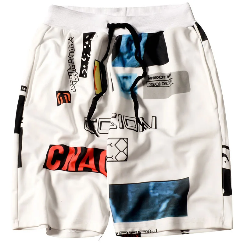 

Ulzzang Tide Brand Casual Shorts Skateboard Hip Hop Five Points Shorts Male And Female Harajuku Pocket Shot
