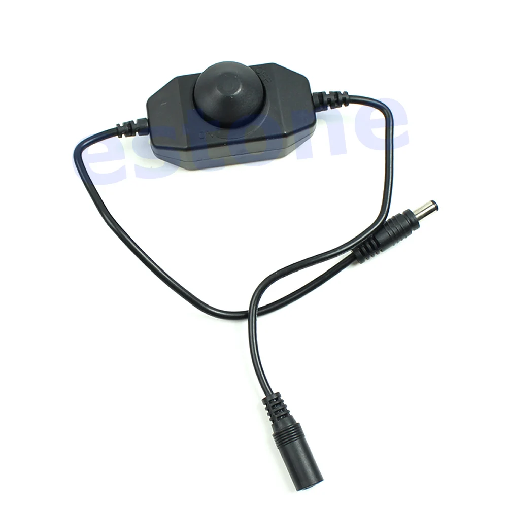 12V ручной регулятор яркости адаптеры постоянного тока для СВЕТОДИОДНЫЙ монохромный световой полосы