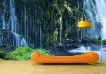 

Custom Wallpaper Murals Nature Waterfall Self Adhesive Vinyl Wall Sticker Wall Paper Art Wall Painting Living Room