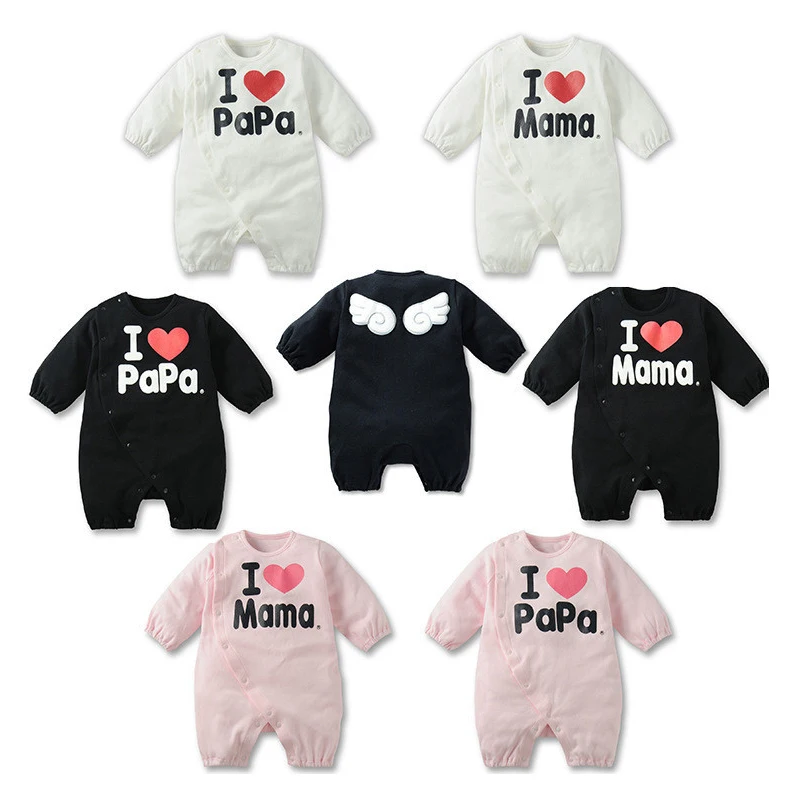 16 I Love Mama Papa Romper Baby Girl Onesie Overalls For Boys Infant Clothing Kids Unisex Newborn Babies Cheap Clothes China Overalls For Boys Baby Girl Onesieoverall Romper Aliexpress
