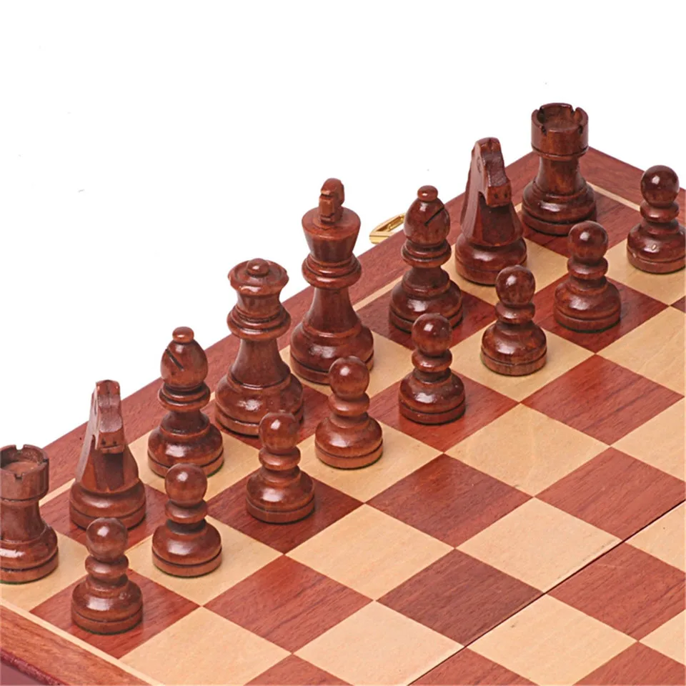 BSTFAMLY деревянные шахматы комплект игры международного шахматы деревянные Складная шахматная доска шахматные фигуры чессман Высота короля