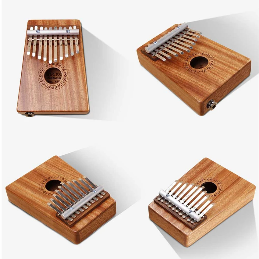 JDR Kalimba Mbira Sanza 10 17 клавиш EQ разъем красного дерева «пианино для больших пальцев» карманный размер поддерживающая сумка клавиатура музыкальный инструмент