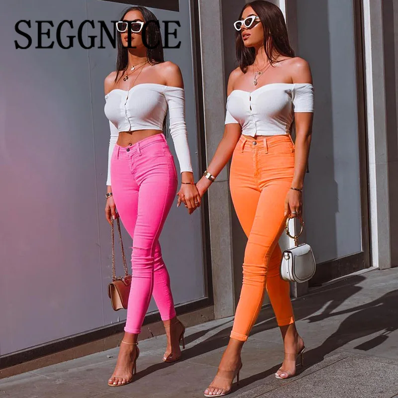 

Female Trousers 2019 High Waist Stretch Slim Pencil Trousers Women Clothing Pants Sexy Women Tight-Fitting Pants Fashion New