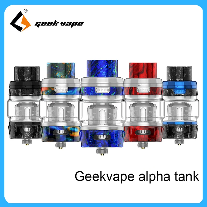 

Vape tank Original Geekvape Alpha Sub Ohm Tank fit nova mod top filling two meshmellow mesh coils atomizer for aegis legend