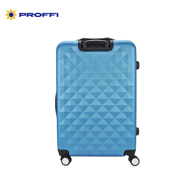 bright blue suitcase
