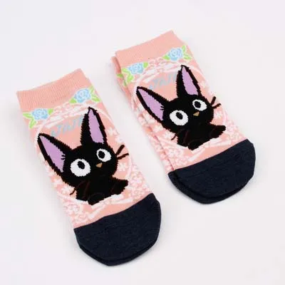 

jiji studio ghibli cat socks women kiki's delivery service gift cute kitten socks adult miyazaki hayao cartoon 10 pairs/lot