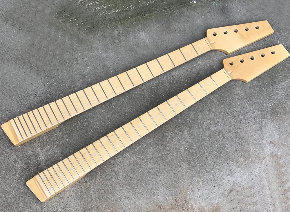 

Factory Custom 5 Strings Electric Bass Guitar Neck,Maple Fingerboard,24 Frets,offering customized services