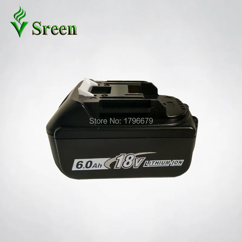 

Sreen Rechargeable Lithium Ion Battery 6000mAh Replacement for Makita 18V BL1850 BL1840 BL1830 BL1860 LXT400 Power Tool Battery