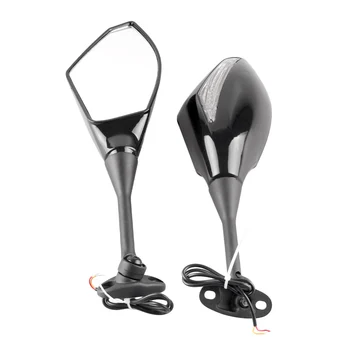 

LED Light Indicator Rear View Side Rearview Wing Mirrors For HONDA CBR600RR CBR 600RR F5 2003-2008 & CBR1000RR 2004-2008 Pair