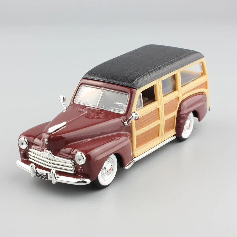 Детские 1/43 весы дорожные подписи 1948 Ford Woody woodie литые под давлением автомобили Реплика винтажная автостанция вагон игрушечные модели автомобилей