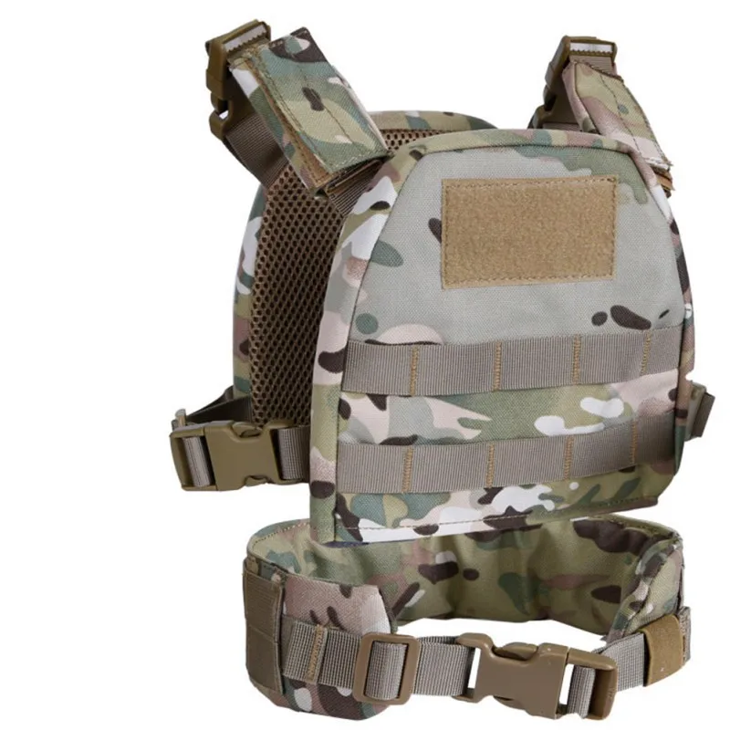 Для детей, для страйкбола, тактический, военный, Molle Plate Carrier, боевой жилет с патрульным поясом, детская одежда - Цвет: CP