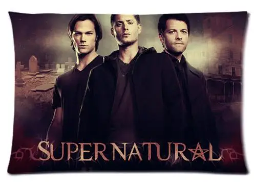 LU Rectangle Zippered Classic Fashion Custom Supernatural TV Actors Pillow Cover 2 sided Prints Case #P0228 | Дом и сад