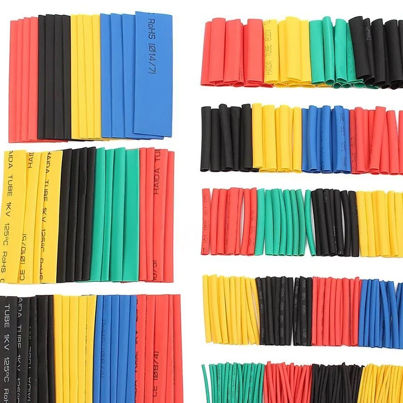 328 шт. термоусадочные трубки полиолефин 2:1 электрические провода обмотка кабеля изоляционные муфты усадка трубки Ассортимент Комплект