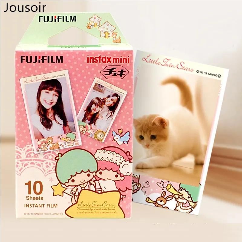 10 листов высокое качество оригинальных цветовых полосок Fujifilm Instax Mini для polaroid 7s 8 25