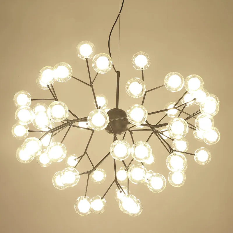 Lampara Colgante De Cristal Led Moderna Luz Nordica Para Comedor Cocina Lampara Colgante De Luciernaga Romantica Iluminacion Brillante De Avize Luces Colgantes Aliexpress