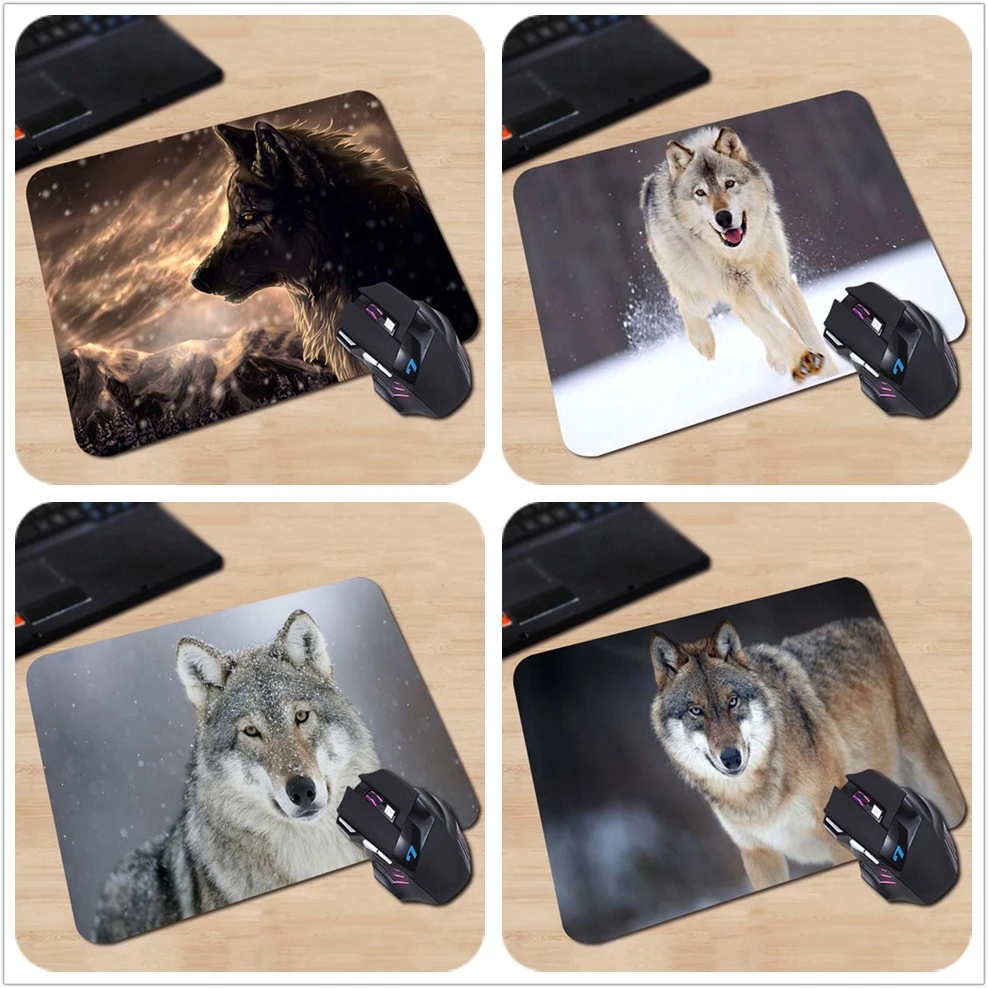 

The Forbidden Love Wolf Werewolf Beast Custom Made Fashion Anti-slip Mouse Pad Rectangle Rubber Notebook PC Gaming Mouse Mat