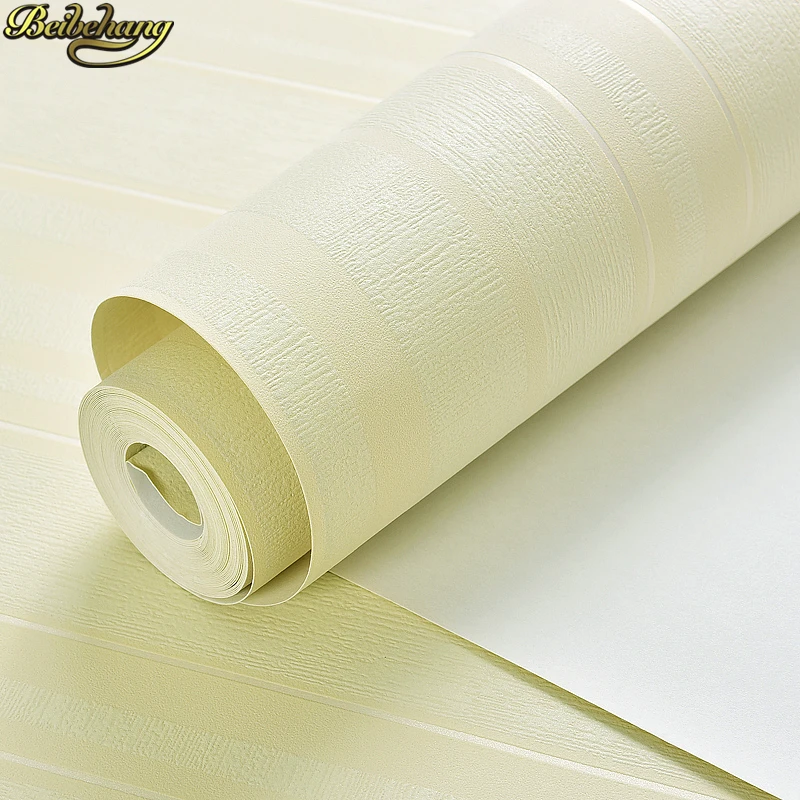 

beibehang Modern 3D Geometric stripe Wallpaper Roll Bedroom wallpaper for Living room Nordic pure color Wall Paper home decor
