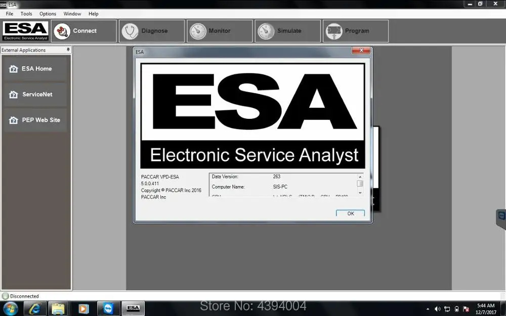 ESA Electronic Service Analyst v5.0.0.452 programin Software from
