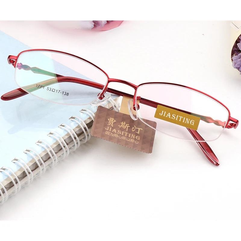 Stgrt 2019 New Style Fashionable Progressive Women Prescription Vintage Round Square Shape Color Gold Glasses With Optical Lens