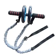 Тренажер для тренировок, ролик для колеса живота, эластичные веревки(без ролика), веревки для сопротивления, для фитнеса, тренажерного зала, спортивное оборудование