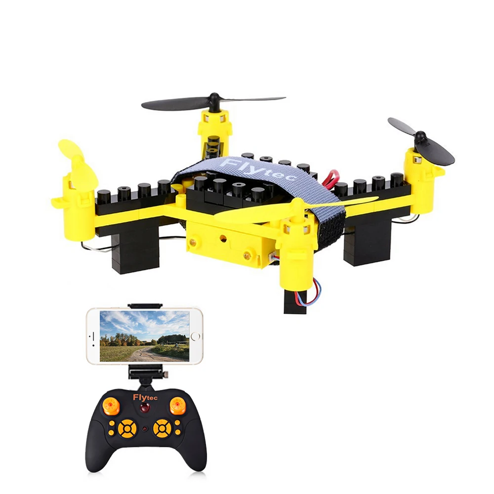

Flytec T11S DIY Building Blocks Drone with 0.3M Camera Mini Drone RTF Educational Toy