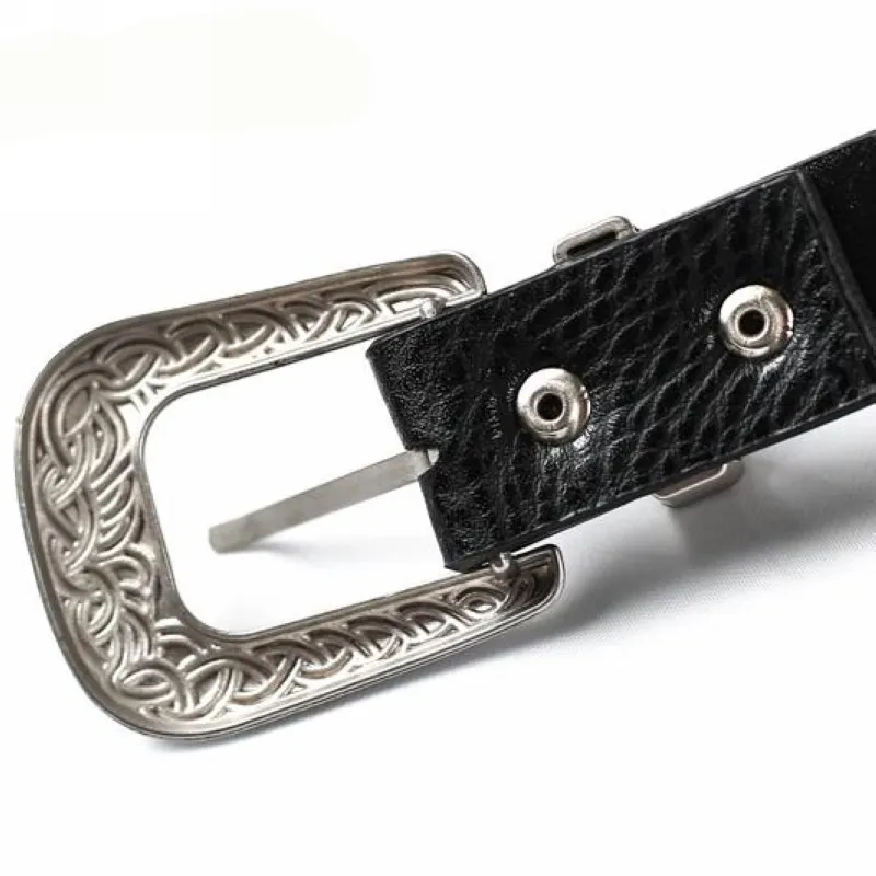 Wink Gal Fashion Female Vintage Strap Metal Pin Buckle Jeans Designer Leather Belt For Women