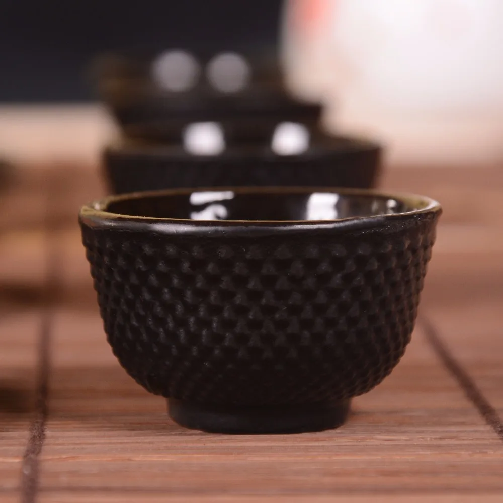 Оригинальные японские чугунные чайные чашки набор чашек чашки Посуда для напитков 35 мл китайский ручной работы кунг-фу инструменты для кофе высшего класса