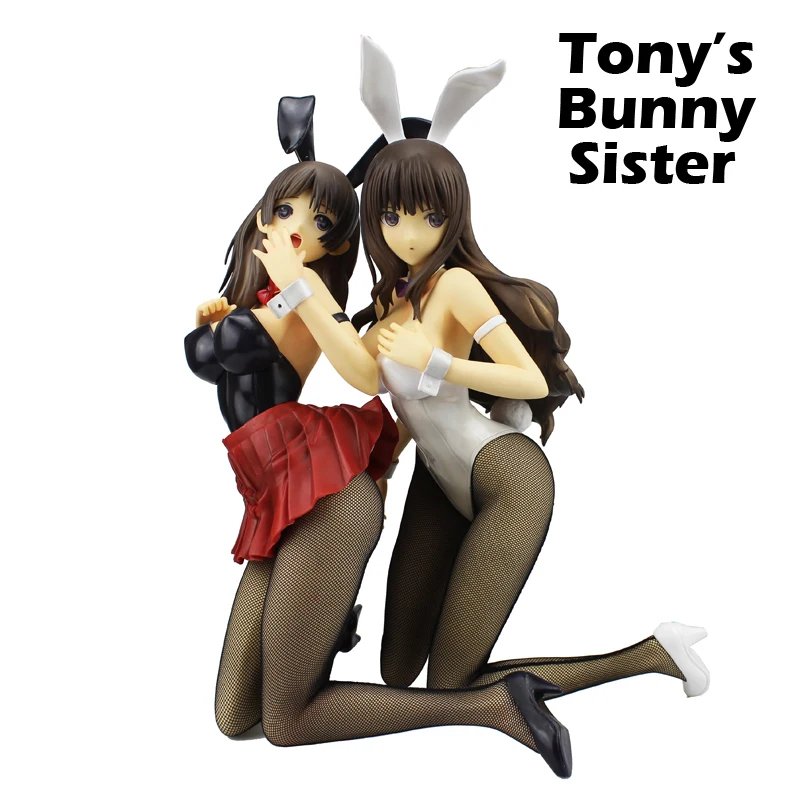 

Free Shipping Sexy Tony's Bunny Sisters Anime Miya Usami & Miyuki Usami Boxed 33-36cm PVC Action Figure Model Doll Toys Gift
