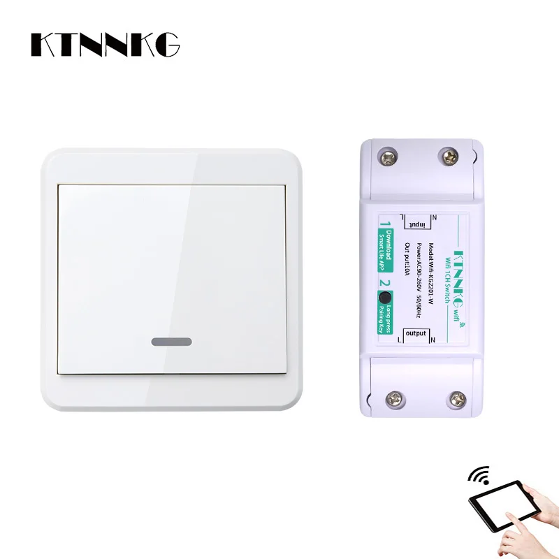 AC90 250V wi fi переключатель дистанционного Smart беспроводной приемник DIY реле Модуль с