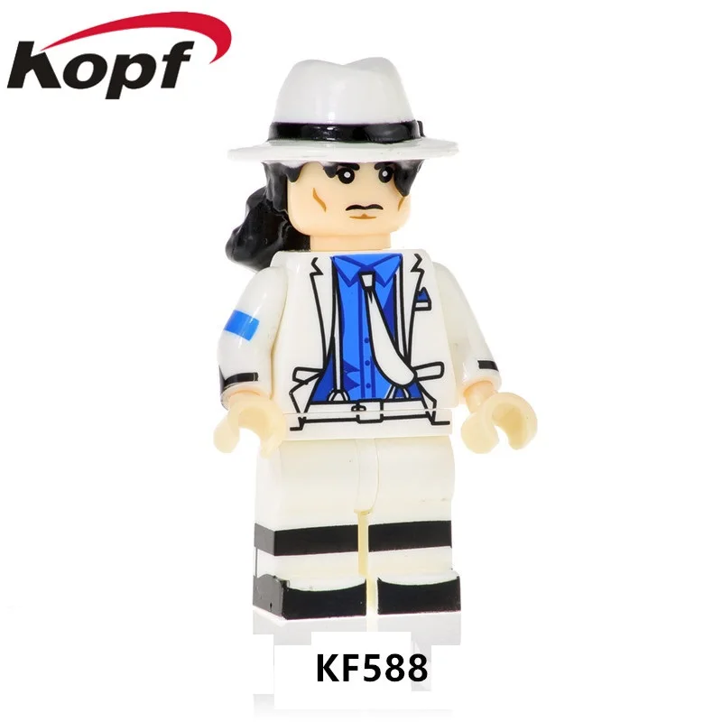 

KF588 Single Sale Super Heroes Model Singer Famous Singer Series Collection Action Building Blocks Children For Gift Toys