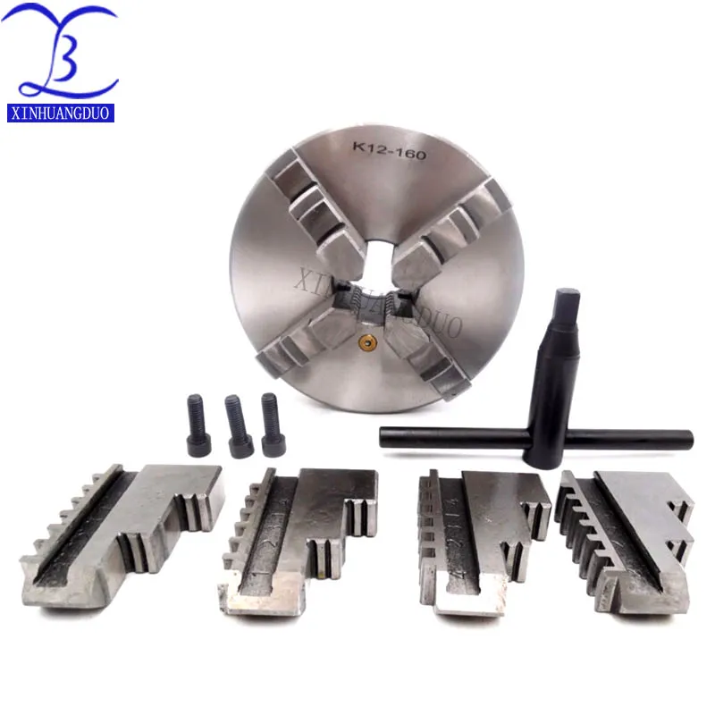 

K12-160 four jaws self-centering chuck 160mm machine tools collet lathe HardenedSteel chuck