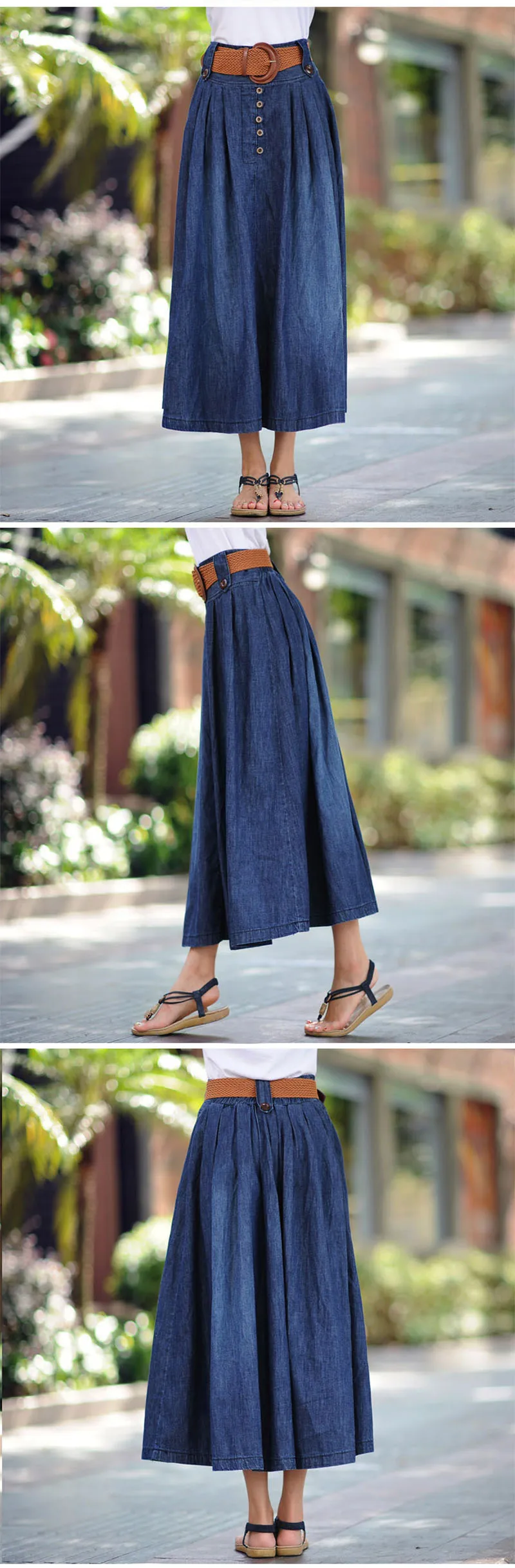 US $20.01 31% OFF|Voobuyla summer Street Style damskie spódniczki dżinsowe wysokiej talii długa jeansowa spódniczka moda damska plisowane spódniczki US $20.01 31% OFF|Voobuyla summer Street Style damskie spódniczki dżinsowe wysokiej talii długa jeansowa spódniczka moda damska plisowane spódniczki