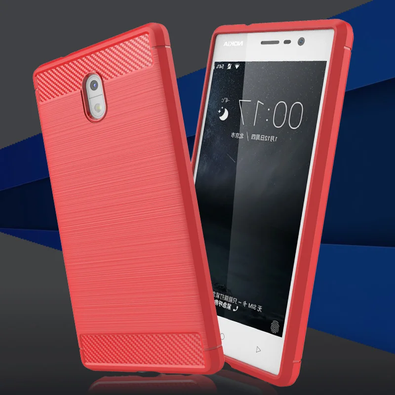 Модный чехол для Nokia 3 N3 роскошный мягкий силиконовый на заднюю панель Capa Nokia3