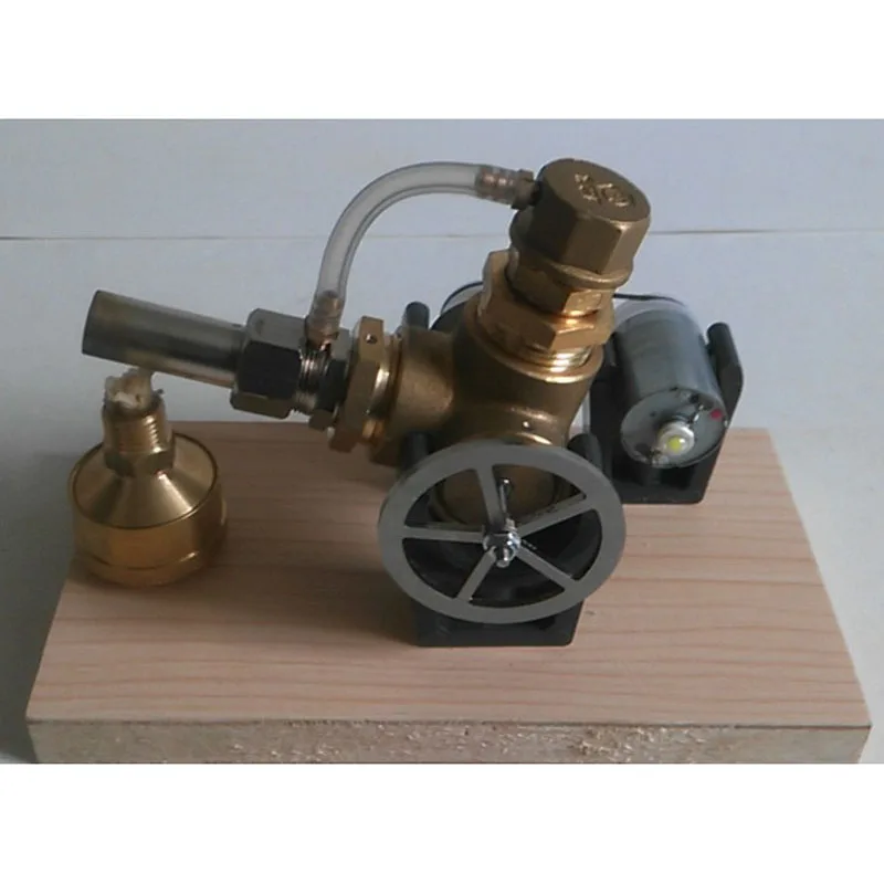 

Cool ! two kinds of Miniature Stirling engine 'Victory' V-type Stirling engine engine generator model hobby Educational Toy Kits