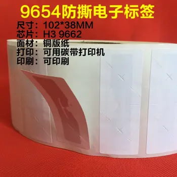 

Alien AZ9654 stickers UHF RFID tags car windshield glasses Anti-tear labels 1000pcs/Lot