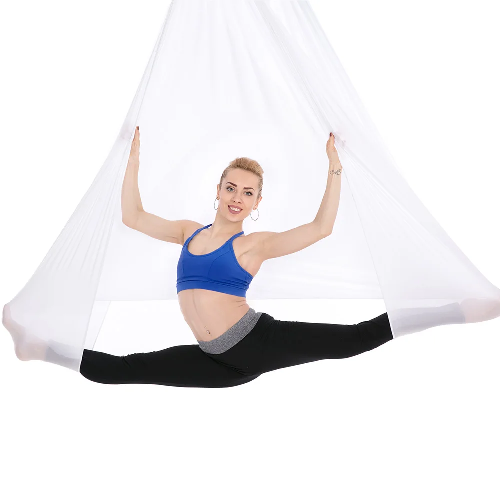 4*2.8m Elastic Nylon Aerial Yoga Hammock GYM Anti-Gravity Swing Pilates Yoga Belt Home Body Shaping Building Fitness Equipment 4*2.8m Elastic Nylon Aerial Yoga Hammock GYM Anti-Gravity Swing Pilates Yoga Belt Home Body Shaping Building Fitness Equipment