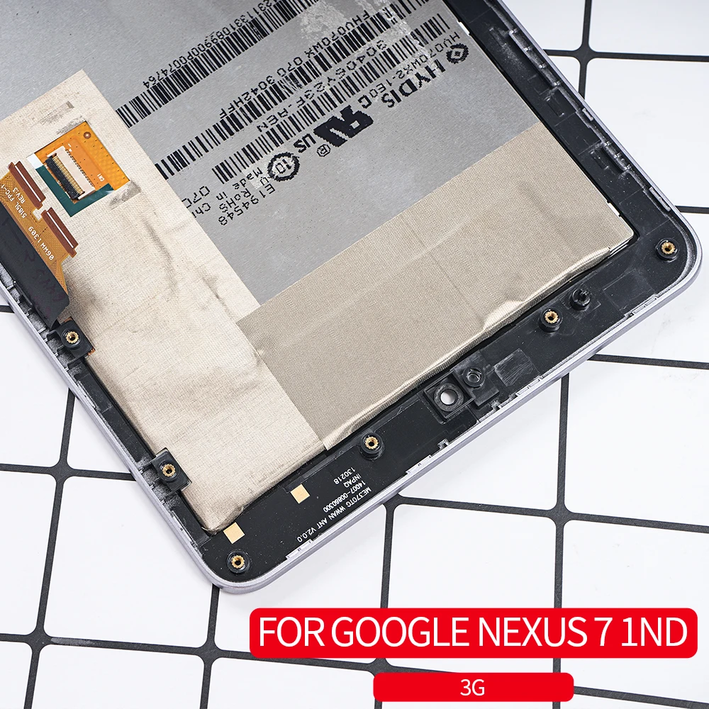 7," ЖК-дисплей для Asus Google Nexus 7 1st ME370 2012 ЖК-дисплей сенсорный экран дигитайзер Рамка в сборе для Asus Nexus 7 lcd